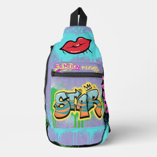 Sac À Bandoulière Attention s'il vous plaît spray moderne streetart