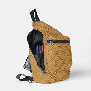 Sac À Bandoulière Automne Tartan Plaid Tartan 1 Diagonal