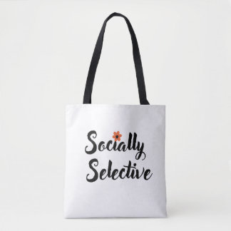 Sac à bandoulière avec citation drôle et sélective