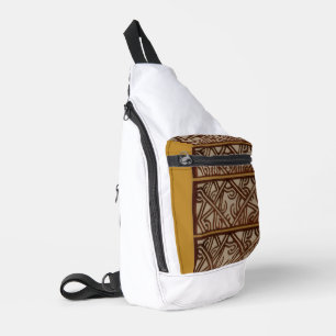 Sac à bandoulière avec design doré unique