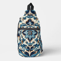 Azulejo Porcelain Carrelage bleu Motif méditerrané