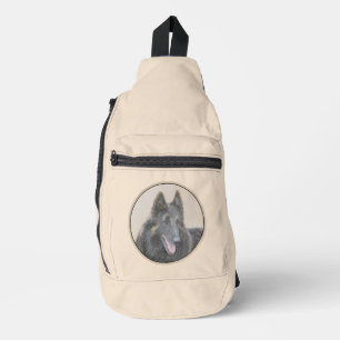 Sac À Bandoulière Berger belge Tervuren Paint Peinture Chien Art