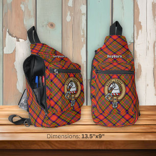 Sac À Bandoulière Blason de Clan Hepburn sur tartan