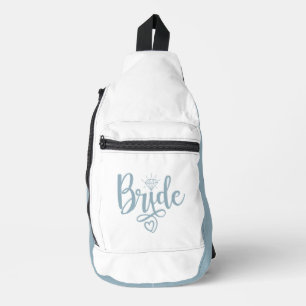 Sac À Bandoulière BRIDE Bleu Dusty