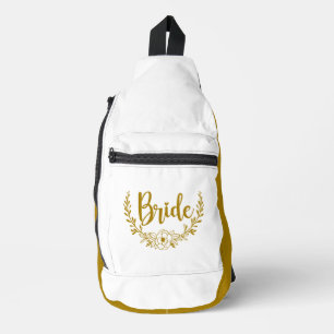 Sac À Bandoulière BRIDE Dark Gold White