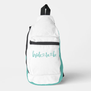 Sac À Bandoulière Bride to-be Compact Aqua White