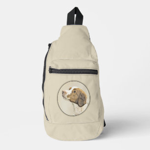 Sac À Bandoulière Brittany Peinture Orange Roan Espagnol mignon Chie