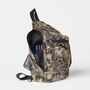 Sac À Bandoulière Camo feuilles sèches pour chasseurs