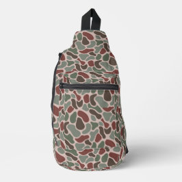 Sac À Bandoulière Camo Rétro (rouge vert)