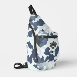 Sac À Bandoulière Camouflage d'hiver fractal