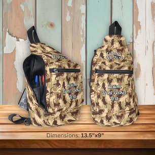 Sac À Bandoulière Camouflage du désert des chats