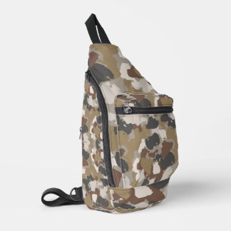 Sac À Bandoulière Camouflage Militaire Tons Terre Bruns