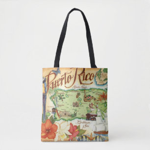 Sac à bandoulière carte de Porto Rico