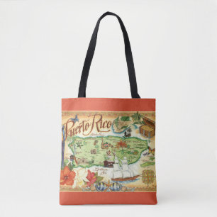 Sac à bandoulière carte postale de Porto Rico