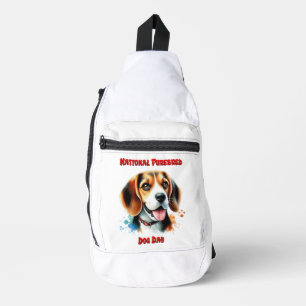 Sac À Bandoulière Célébration beagle : Journée nationale du chien de