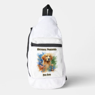 Sac À Bandoulière Champion Golden Retriever Étincelle Avec Trophée