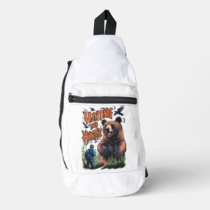 Sac À Bandoulière Chasse à l'ours drôle