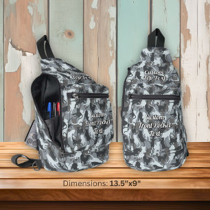 Sac À Bandoulière Chats Camouflage urbain