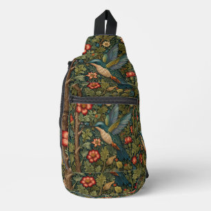 Sac À Bandoulière Colibri bohème art boho chic botanique
