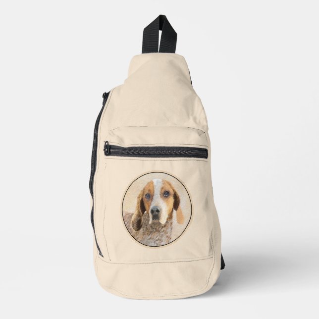 Sac À Bandoulière Coonhound américain Redtick Peinture Chien (Recto)