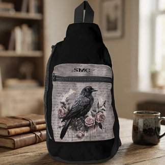 Sac À Bandoulière Corbeau Onyx Sombre Académie Moody
