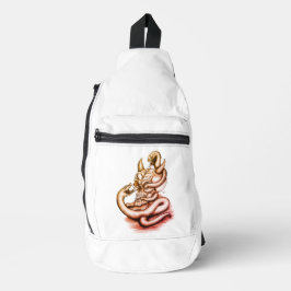 Sac À Bandoulière Crâne - Tête diabolique avec serpent