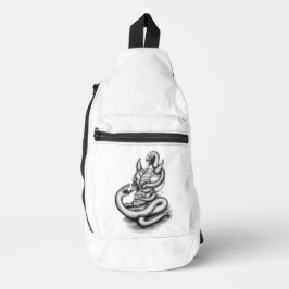 Sac À Bandoulière Crâne - Tête diabolique avec serpent