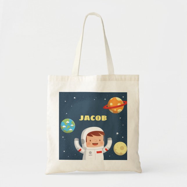 Sac à bandoulière Cute Astronaut Boy Galaxy Espace (Devant)
