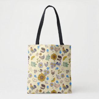 Sac à bandoulière dans un poulailler de jardin