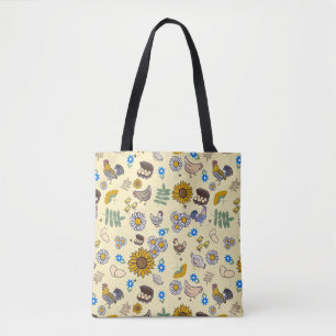 Sac à bandoulière dans un poulailler de jardin