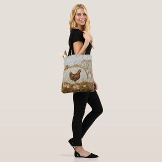 Sac à bandoulière de ferme de poulets - impression