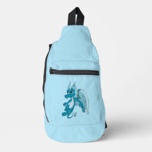 Sac À Bandoulière Dessin animé dragon bleu 