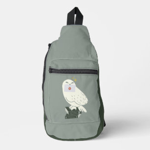 Sac À Bandoulière Dessin fantaisiste d'Hedwig avec lettre