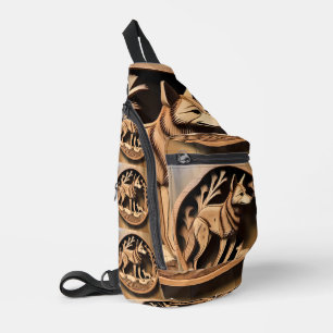 Sac À Bandoulière "Dingo Australien : une empreinte de la nature"