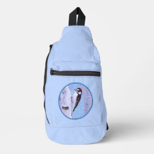 Sac À Bandoulière Downy Pic Aspen Peinture Oiseau Original