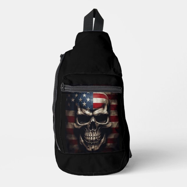 Sac À Bandoulière Drapeau américain (Recto)