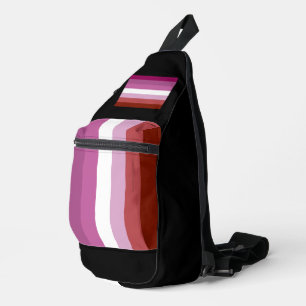 Sac À Bandoulière Drapeau de fierté lesbienne de SlipperyJoe féminin