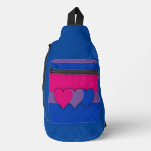 Sac À Bandoulière Drapeau de la bisexualité