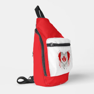 Sac À Bandoulière Drapeau J'aime Canada