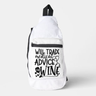 Sac À Bandoulière Échange De Conseils Médicales Pour Le Vin