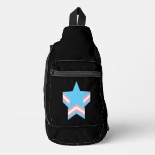 Sac À Bandoulière étoiles de fierté transgenre
