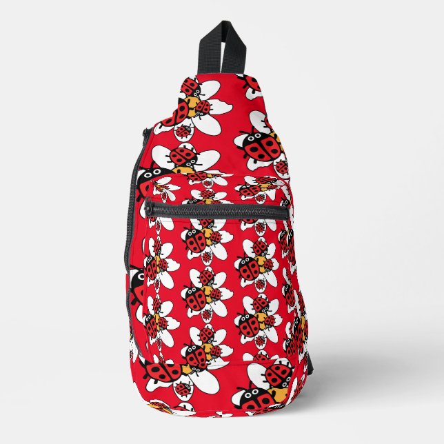 Sac À Bandoulière Famille ladybird Et Ladybug (Recto)