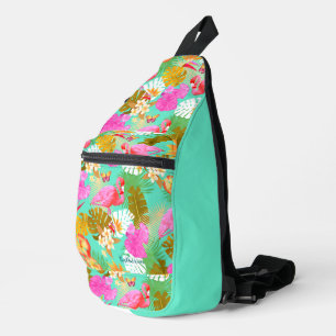 Sac À Bandoulière Flamant rose Garden Turquoise