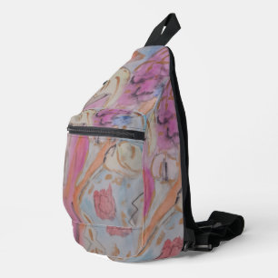 Sac À Bandoulière Fleur Abstrait Pastel