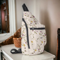 Fleur sauvage Boho Meadow avec Monogramme