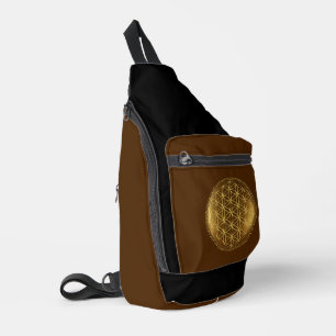 Sac À Bandoulière FLEURS DE VIE - Géométrie Sacrée Médaillon 1