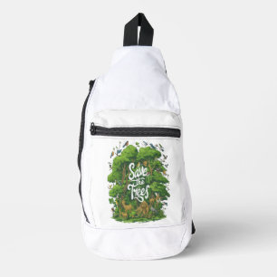Sac À Bandoulière Forêt enchantée vivante