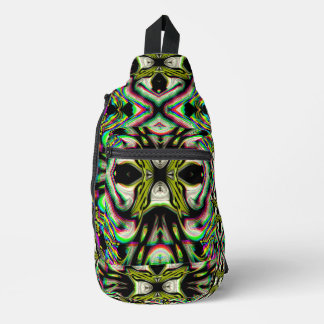 Sac À Bandoulière Formes Futures Holographique Jaune Veste Chrome