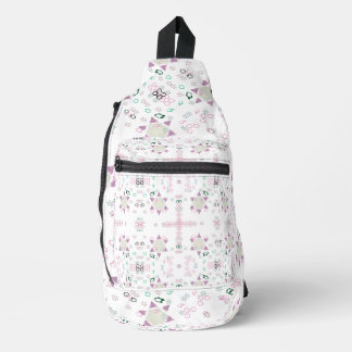 Sac À Bandoulière Formes géométriques Hexagon blanc