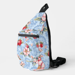 Sac À Bandoulière Fraises et fleurs de fraises